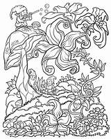 Dewasa Halaman Mewarna Bunga Flower Bestcoloringpagesforkids Duendes Floresta sketch template