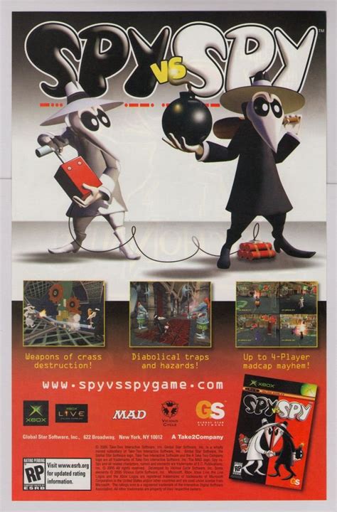 Spy Vs Spy Video Game Print Ad Mad Magazine Advertisement 2005