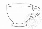 Teacup Coloringpage sketch template