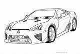Lexus Coloring Pages Livid Disney Cars Kids Printable sketch template