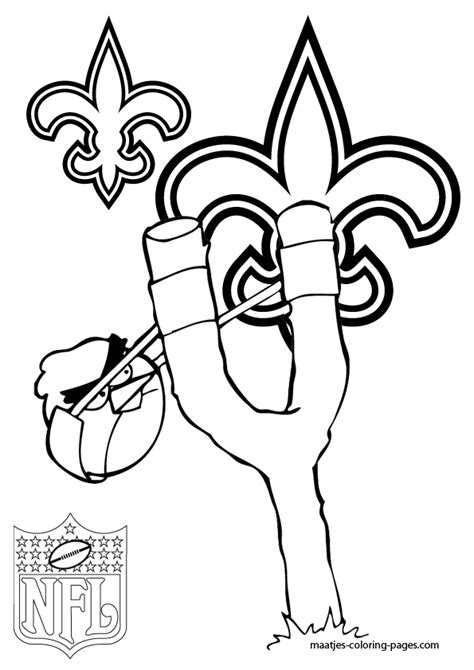 saints football pages coloring pages