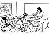 Teacher Classroom Coloring Pages Large sketch template