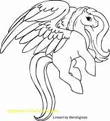 Pages Coloring Pegasus Pony Little Getcolorings sketch template