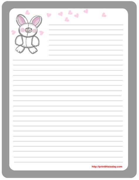 printable easter stationery