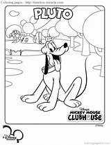 Clubhouse Pluto Kleurplaat Micky Kleurplaten Clubhuis Print Maus Colouring Zum Malvorlage Stemmen Ausmalbild Stimmen sketch template