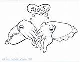Cuttlefish Coloring Fish Cute Drawing Designlooter Drawings 388px 74kb Getcolorings Choose Board Search Google sketch template