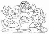Fruit Bowl Coloring Pages sketch template