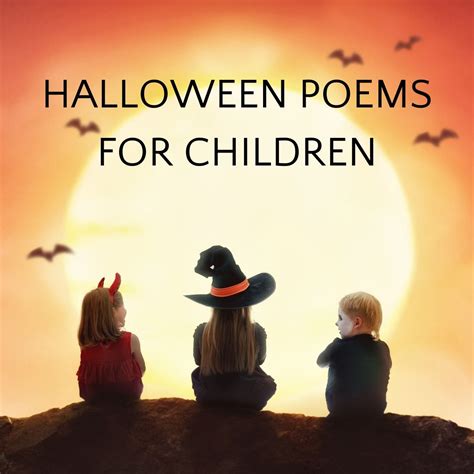 scary sweet halloween poems  kids