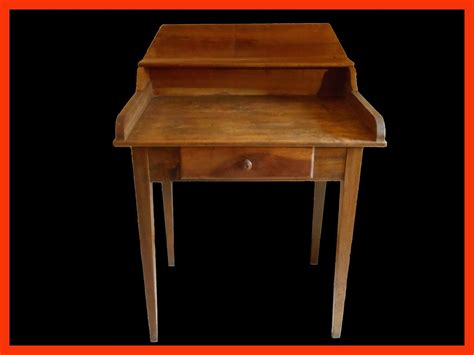 table  ecrire petit bureau ancien en noyer massif meubles  decoration vintage design scandinave