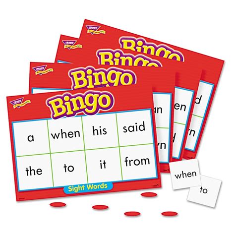 trend enterprises sight words bingo flash cards crystalandcompcom