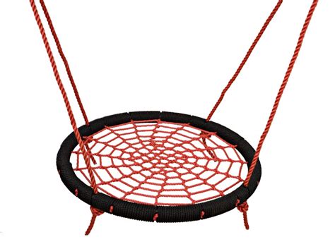 crows nest kids rope swing seat cm blackred happy playgrounds
