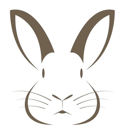 bunny rabbit stencil  pc  size options create   easter