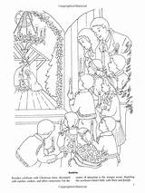 Christmas Coloring Pages Around Book Books Holiday Amazon Dover sketch template