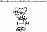 Mouse Coloring If Take Pages Give Cookie School Movies Color Clipart Choose Board Popular Library Clip Coloringhome sketch template