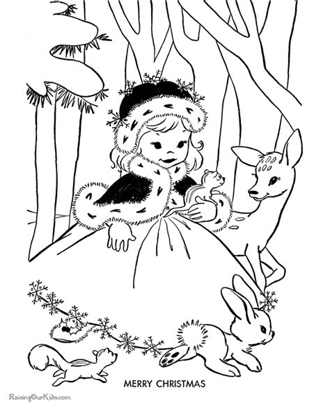kids christmas coloring pages merry christmas