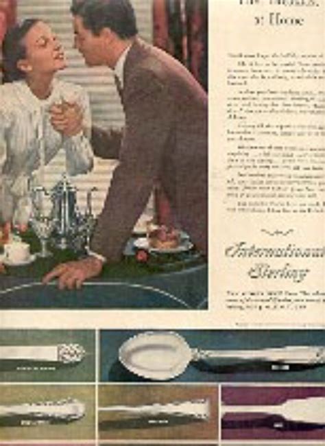 1948 International Sterling Magazine Ad 3130