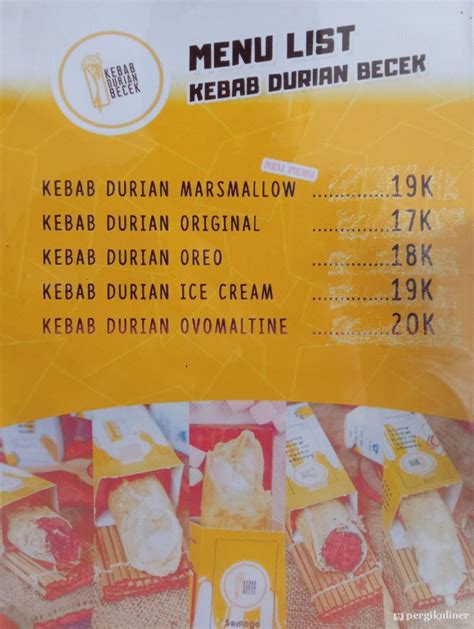 Selalu Diperbarui Menu Kebab Durian Becek Bojongsari Depok