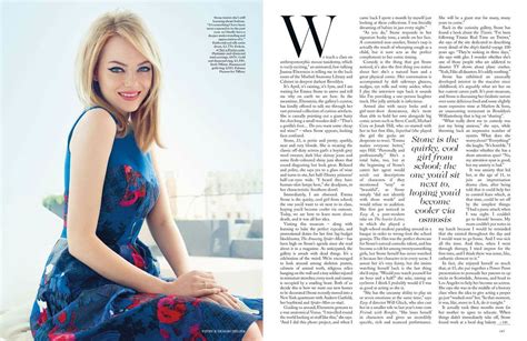 Emma Stone In Vogue Magazine Uk August 2012 Issue