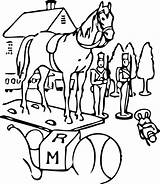 Domain Public Pages Coloring Getcolorings Horse Toys Christmas Getdrawings sketch template
