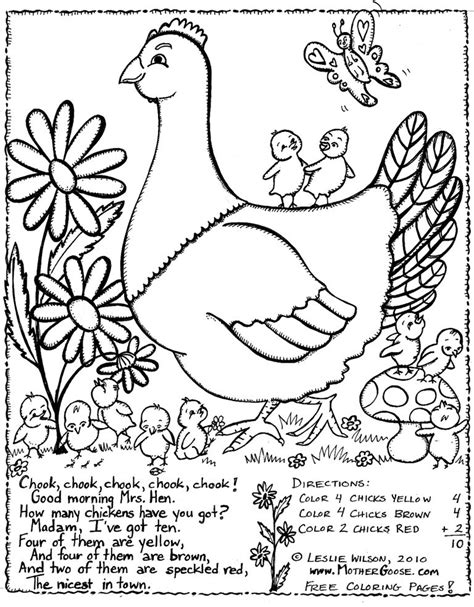 mother goose nursery rhyme coloring pages coloring home
