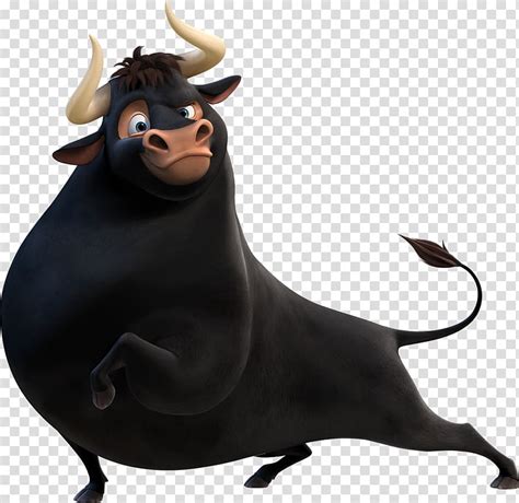 black bull disney character  story  ferdinand youtube bull film drawing bull transparent