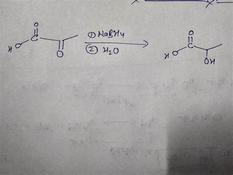 solved  product  formed    reaction   nabh