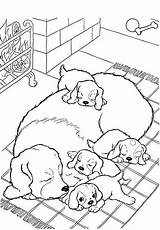 Coloring Puppy Pages Sleeping Printable Doggies Dozed Off Print sketch template