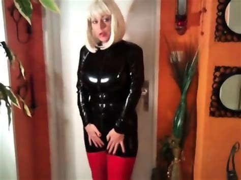 Milf In Rubber Catsuit And Pvc Boots Eporner