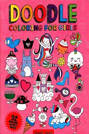 doodle coloring  girls