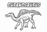 Dinossauros Ouranosaurus sketch template