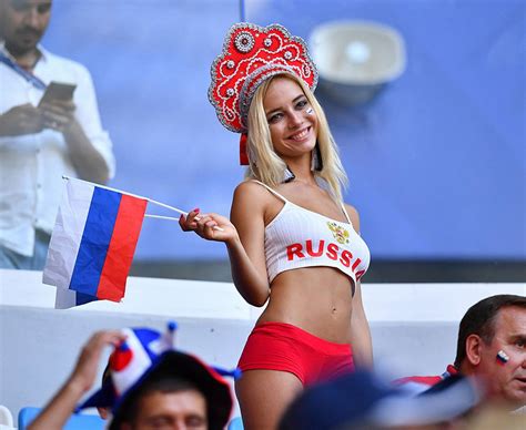 Russia’s Hottest World Cup Fan’ Dazzles In Uruguay Showdown Daily Star