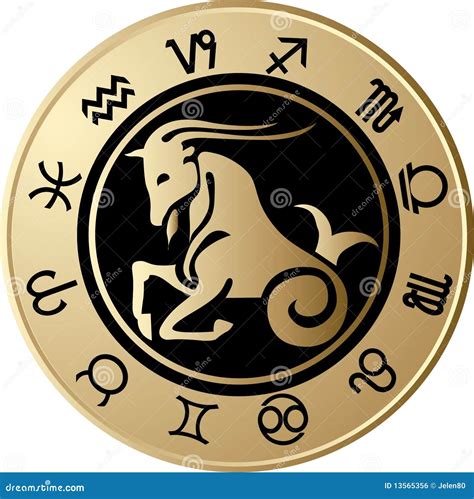 horoscoop steenbok vector illustratie illustratie bestaande uit pisces