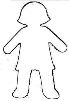 paper doll template clipart