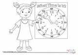 Time Colouring Pages Telling sketch template
