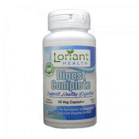 digest complete  veg capsules loriant health