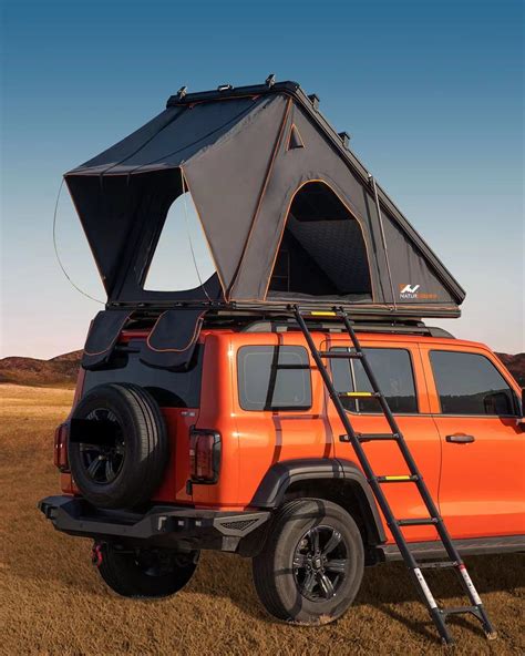 buy bamacar aluminium pop  rooftop tent hard shell  camping suv   top cross bars