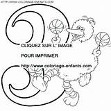 Coloring Sesame Numbers Street Pages Book sketch template