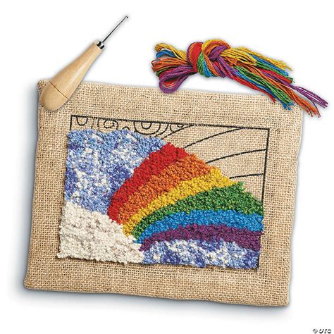 rainbow rug hooking kit