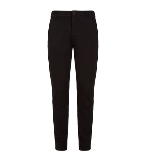 paige black slim fit stretch trousers harrods uk