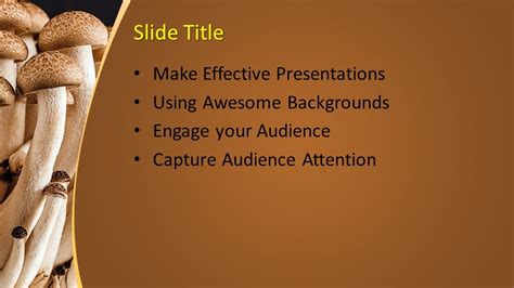 mushroom powerpoint template  powerpoint templates