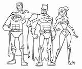 Justice League Coloring Pages Kids sketch template