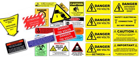 safety labels signs premium iso warning labels  signs