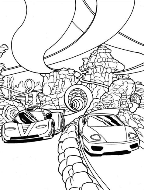hot wheels super race coloring page netart