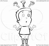 Question Boy Marks Confused Coloring Clipart Mark Shrugging Under Cartoon Cory Thoman Outlined Vector Printable Pages Getdrawings Getcolorings Royalty Collc0121 sketch template