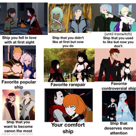 sytokun on twitter time to join the fun with the rwby ship meme and