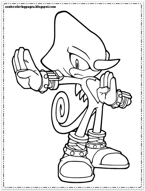 robot sonic pages coloring pages