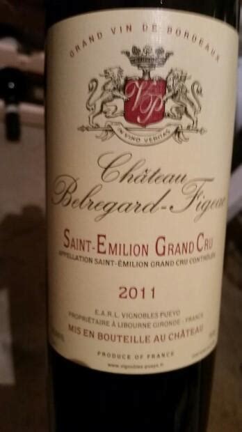 chateau belregard figeac france bordeaux libournais st emilion grand cru cellartracker