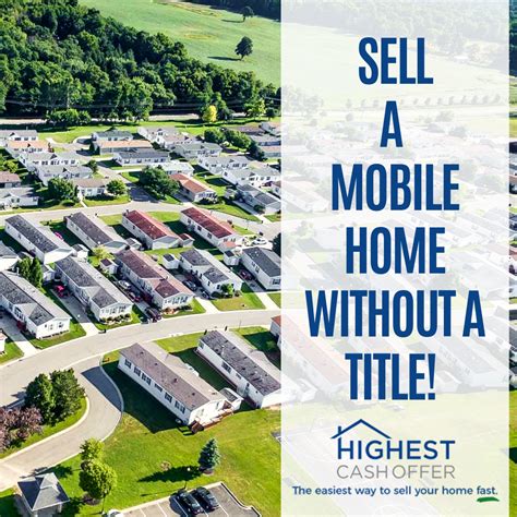 sell  mobile home   title mobile home   sell  buy houses