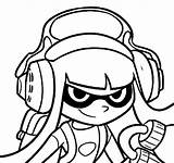 Splatoon Casque Coloriage Coloriages sketch template