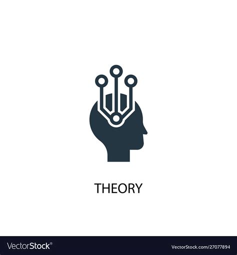 theory icon simple element theory royalty  vector image
